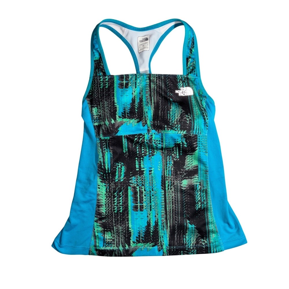 The North Face Womens S‎ VaporWick Racerback Tank Top Print Gorpcore Trails